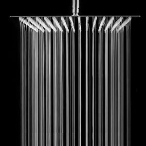 EVERSO Square rain rainfall waterfall Chrome shower head - 4" 6" 8" 10" 12"