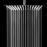 EVERSO Square rain rainfall waterfall Chrome shower head - 4" 6" 8" 10" 12"