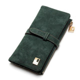 Drawstring Nubuck Leather Wallet